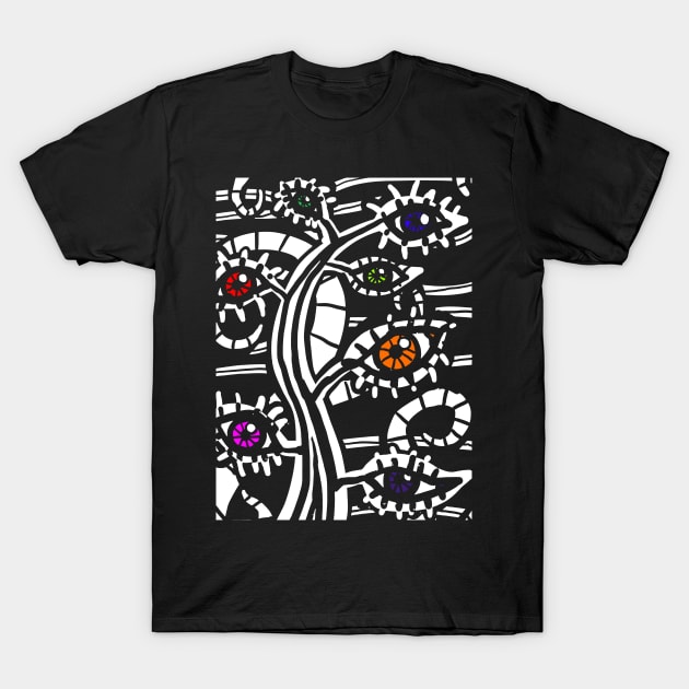 Forest of Eyes T-Shirt by jonah block